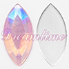 Acrylic (Lucite) Navettes Rhinestones 15mm x 7mm